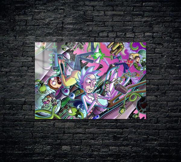 Rick and Morty Metal Poster 1039