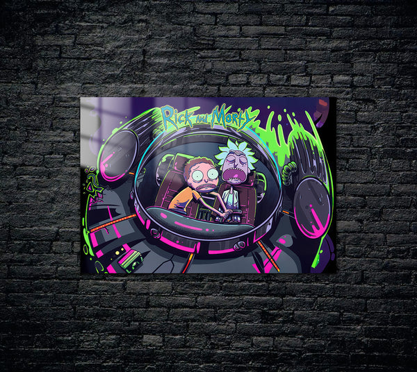 Rick and Morty Metal Poster 1043