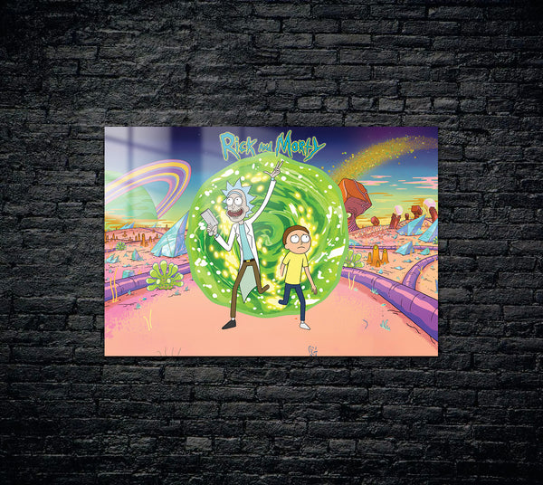 Rick and Morty Metal Poster 1044