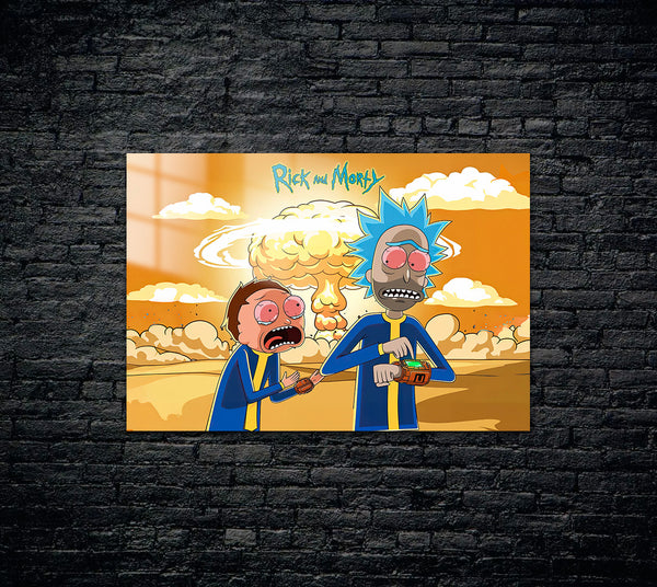 Rick and Morty Metal Poster 1045
