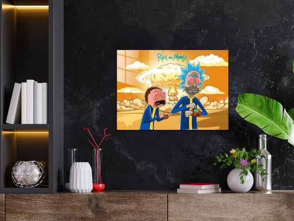Rick and Morty Metal Poster 1045