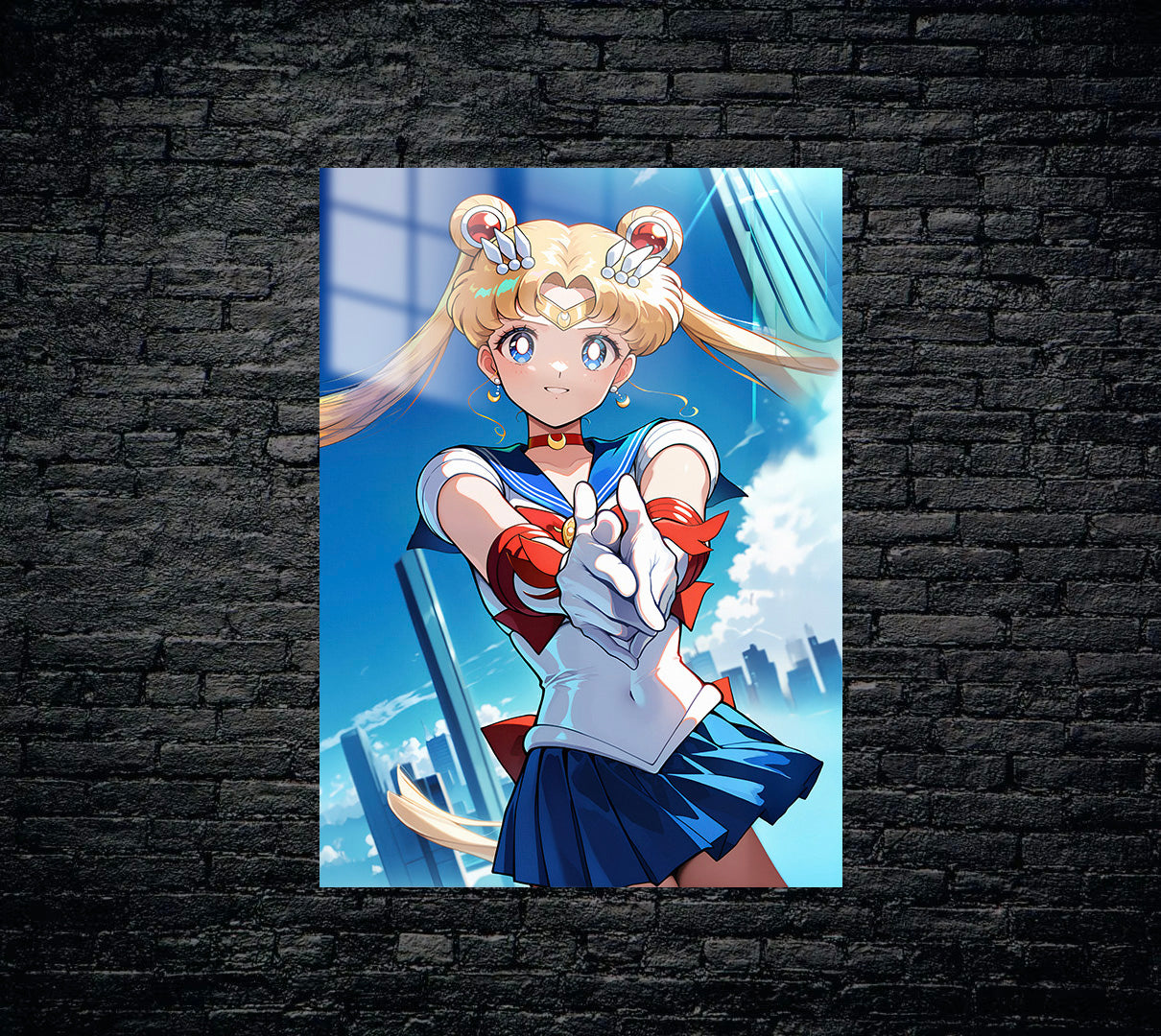 Sailor Moon Usagi Tsukino Metal Poster 828
