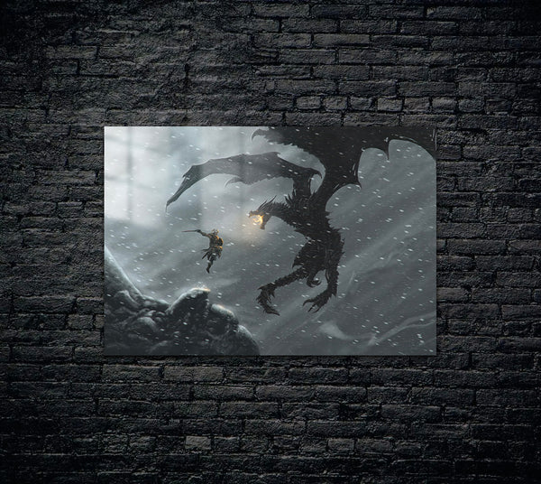 Skyrim Dragonborn Metal Poster 836
