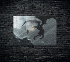 Skyrim Dragonborn Metal Poster 836