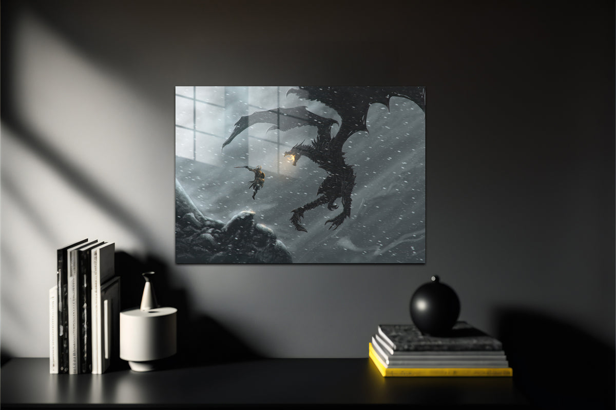 Skyrim Dragonborn Metal Poster 836