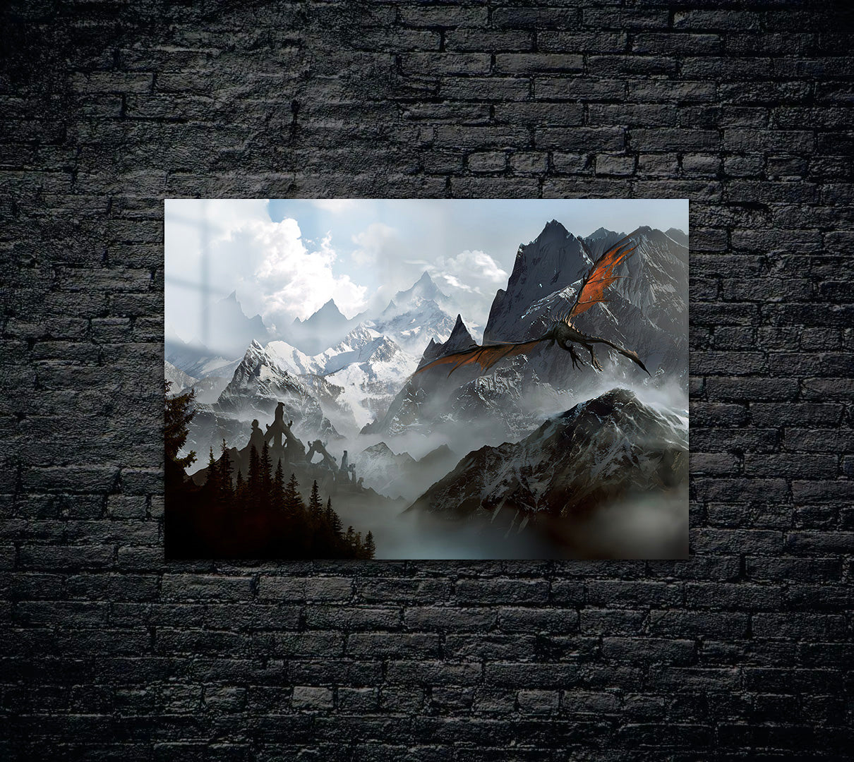 Skyrim Dragonborn Metal Poster 837
