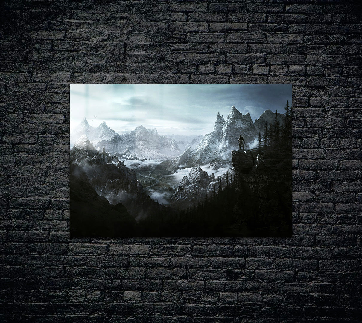Skyrim Dragonborn Metal Poster 839