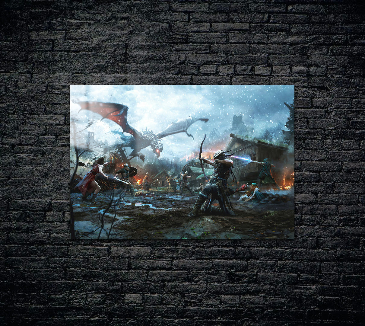 Skyrim Dragonborn Metal Poster 840