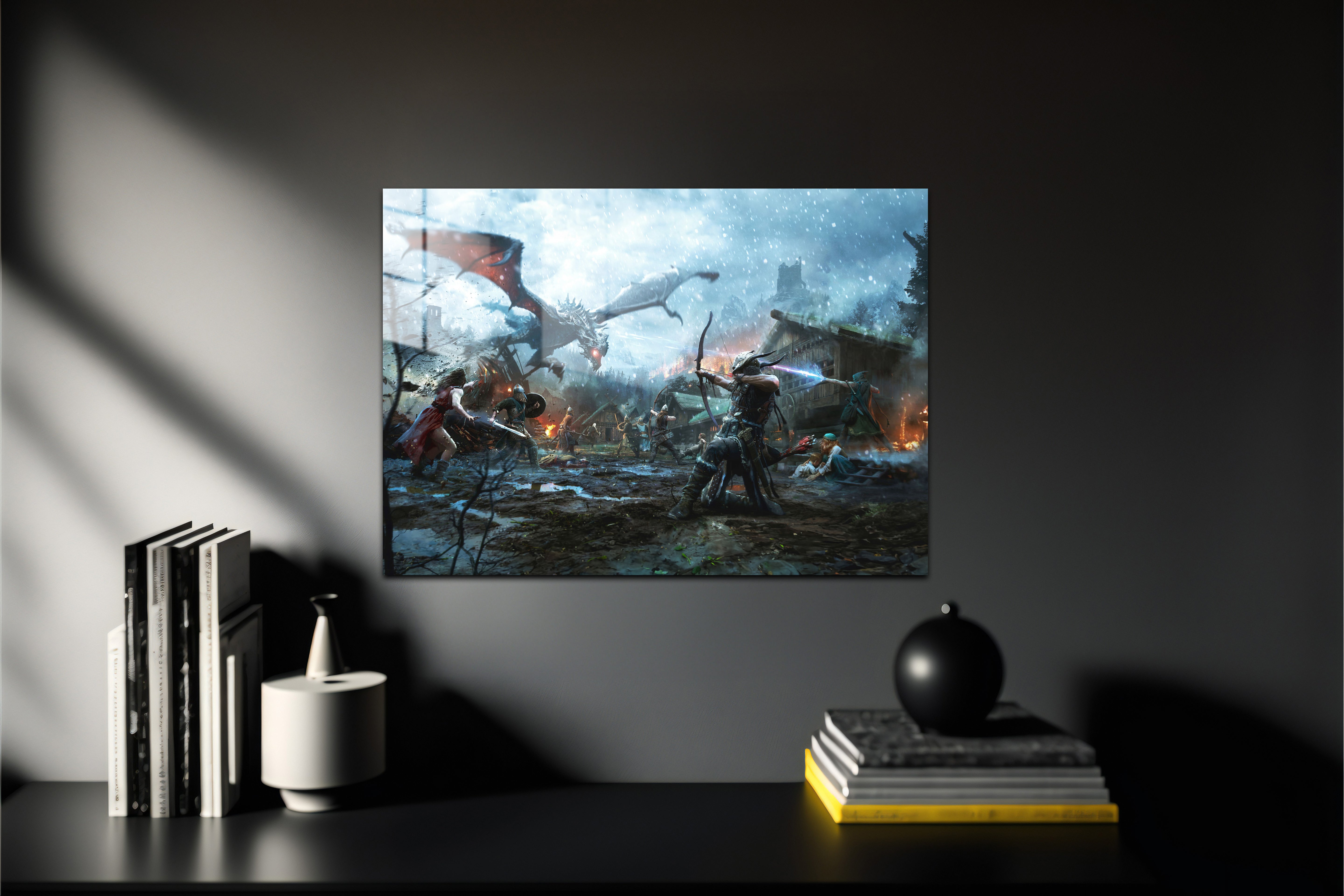 Skyrim Dragonborn Metal Poster 840