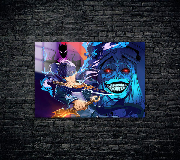 Solo Leveling Sung Jinwoo Metal Poster 844