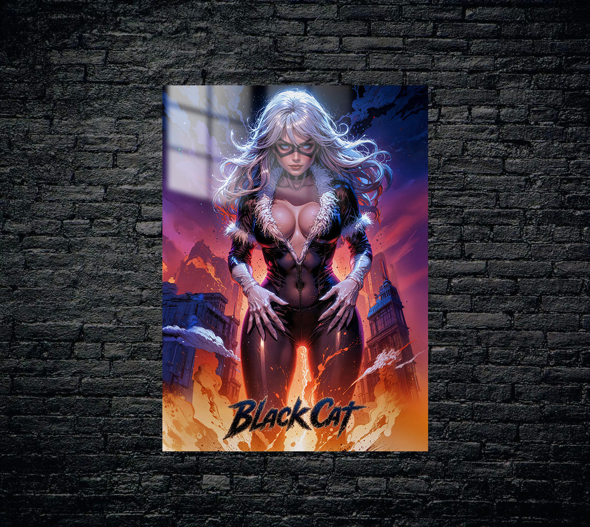 Spiderman Black Cat Metal Poster 874