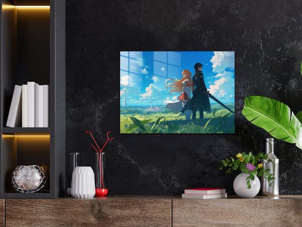 Sword Art Online Asuna Kirito Metal Poster 890