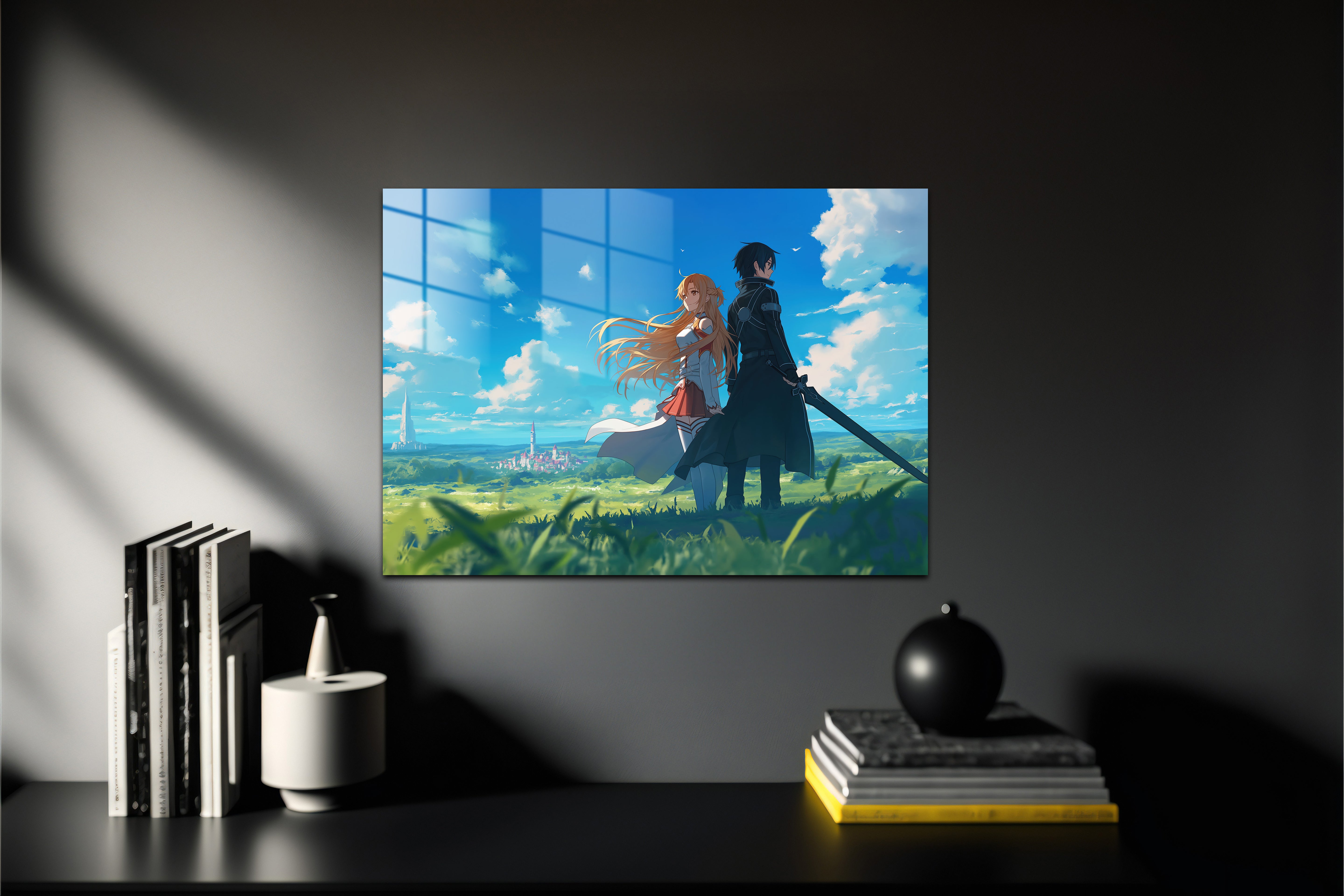 Sword Art Online Asuna Kirito Metal Poster 890