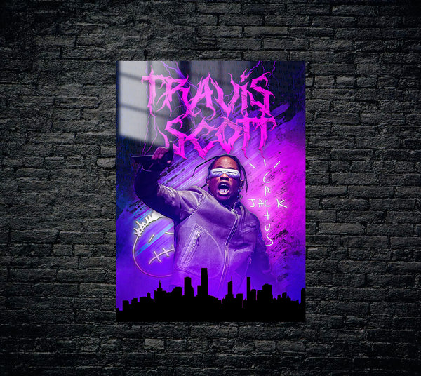 Travis Scott Metal Poster 1540