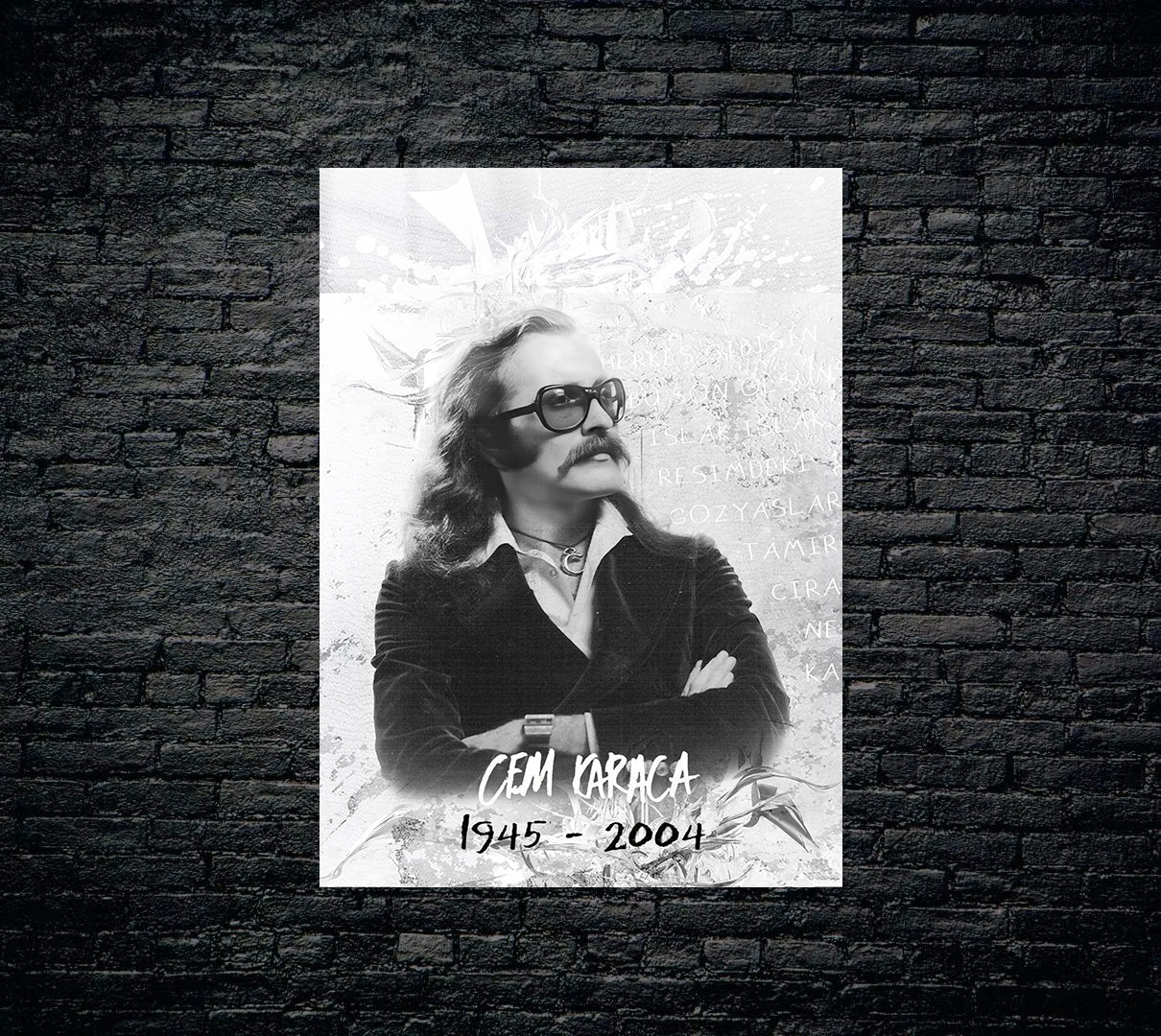Cem Karaca Metal Poster 1553