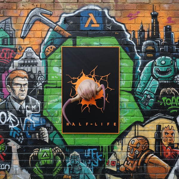 Headcrab Half Life 3 Boyutlu Figür Poster