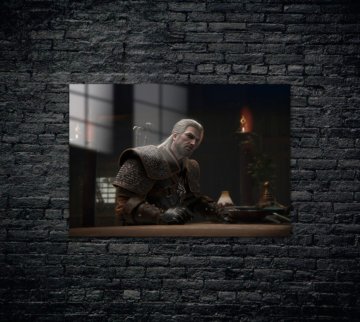 Witcher Geralt Metal Poster 1082