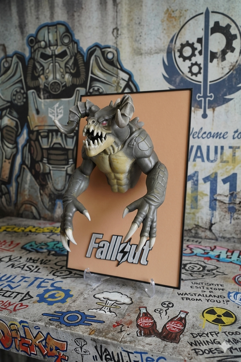 Fallout Deathclaw 3 Boyutlu Figür Poster