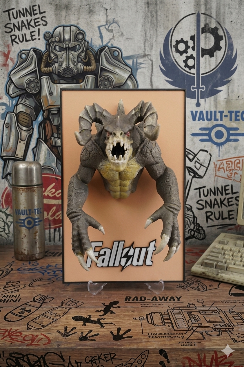 Fallout Deathclaw 3 Boyutlu Figür Poster