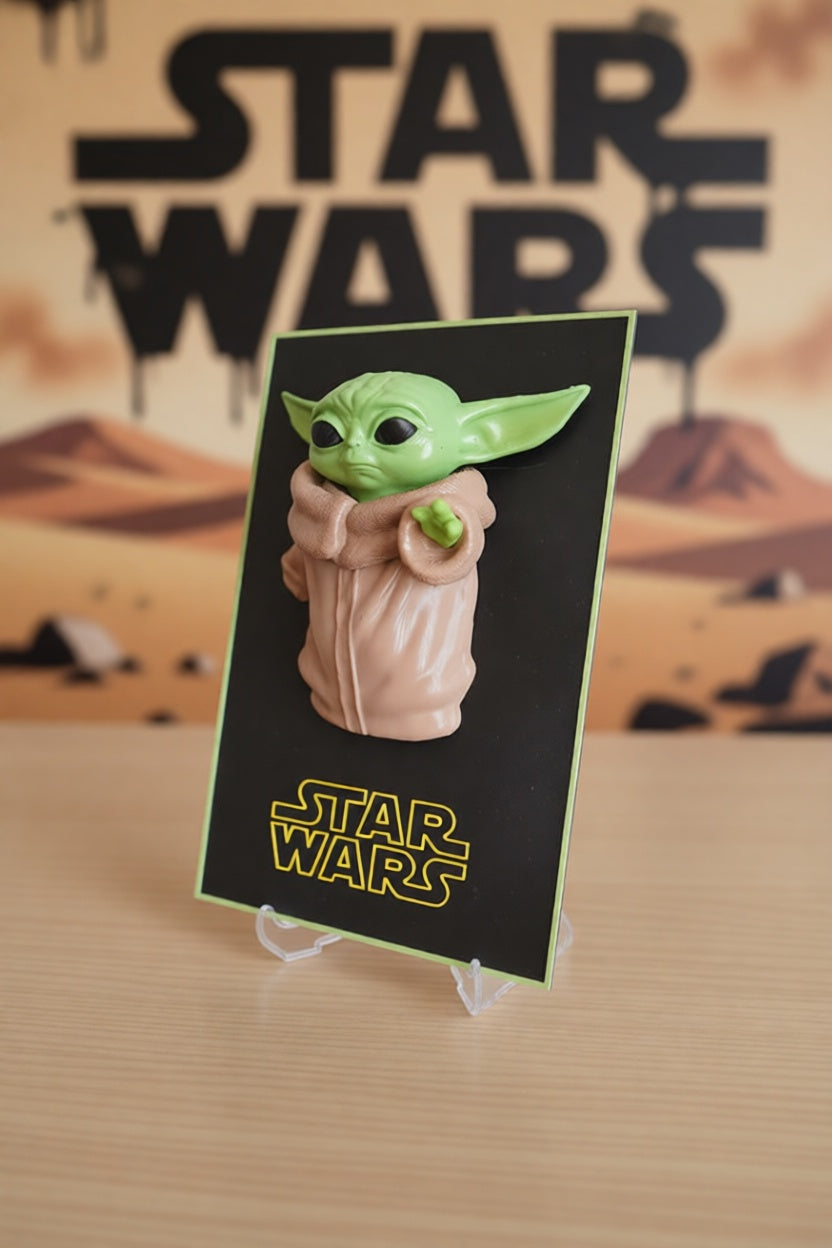 Star Wars Yoda 3 Boyutlu Figür Poster