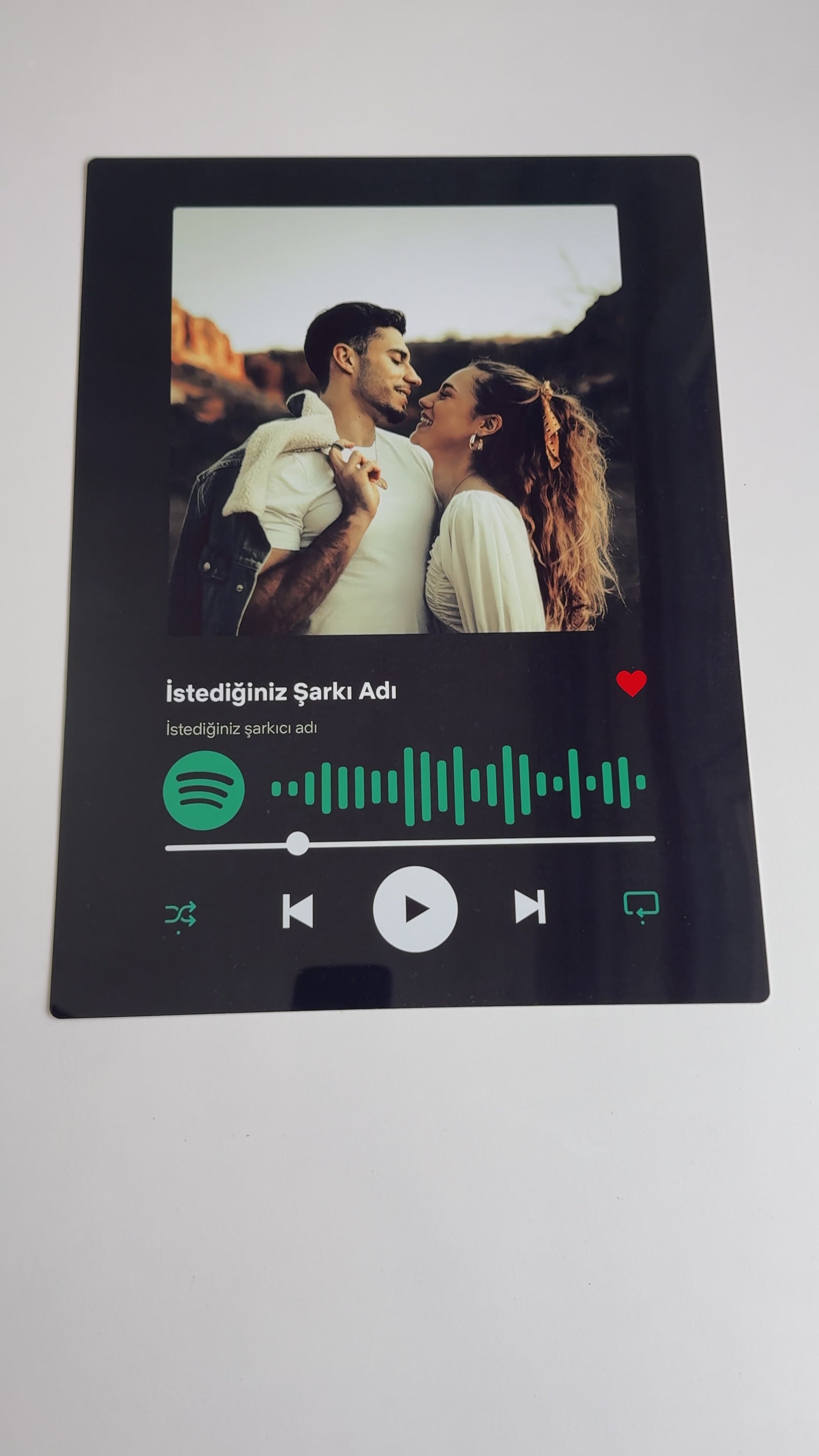 Spotify Kişiselleştirilebilir QR Metal Poster