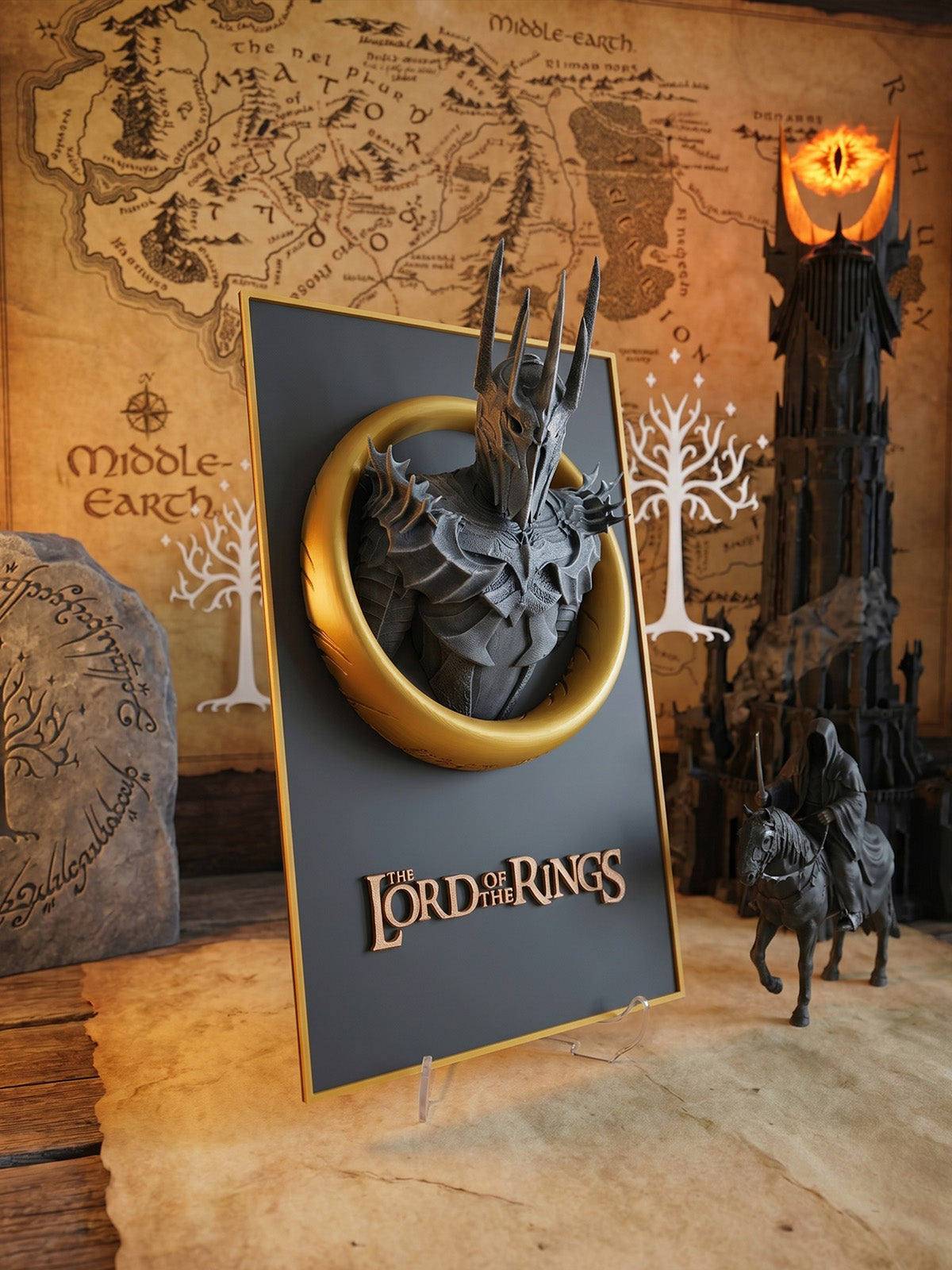 Sauron Lord of the Rings 3 Boyutlu Figür Poster