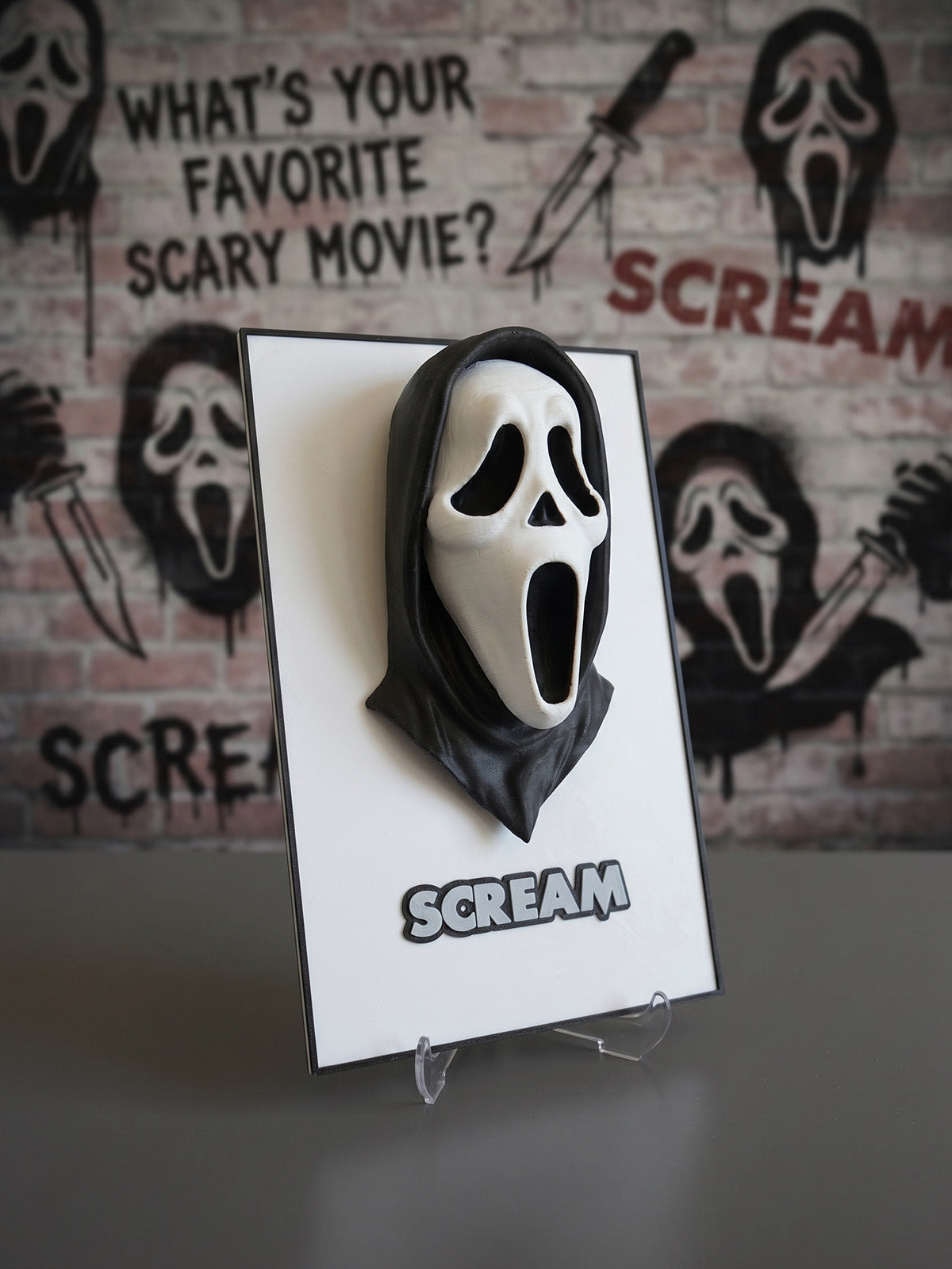 Scream 3 Boyutlu Figür Poster