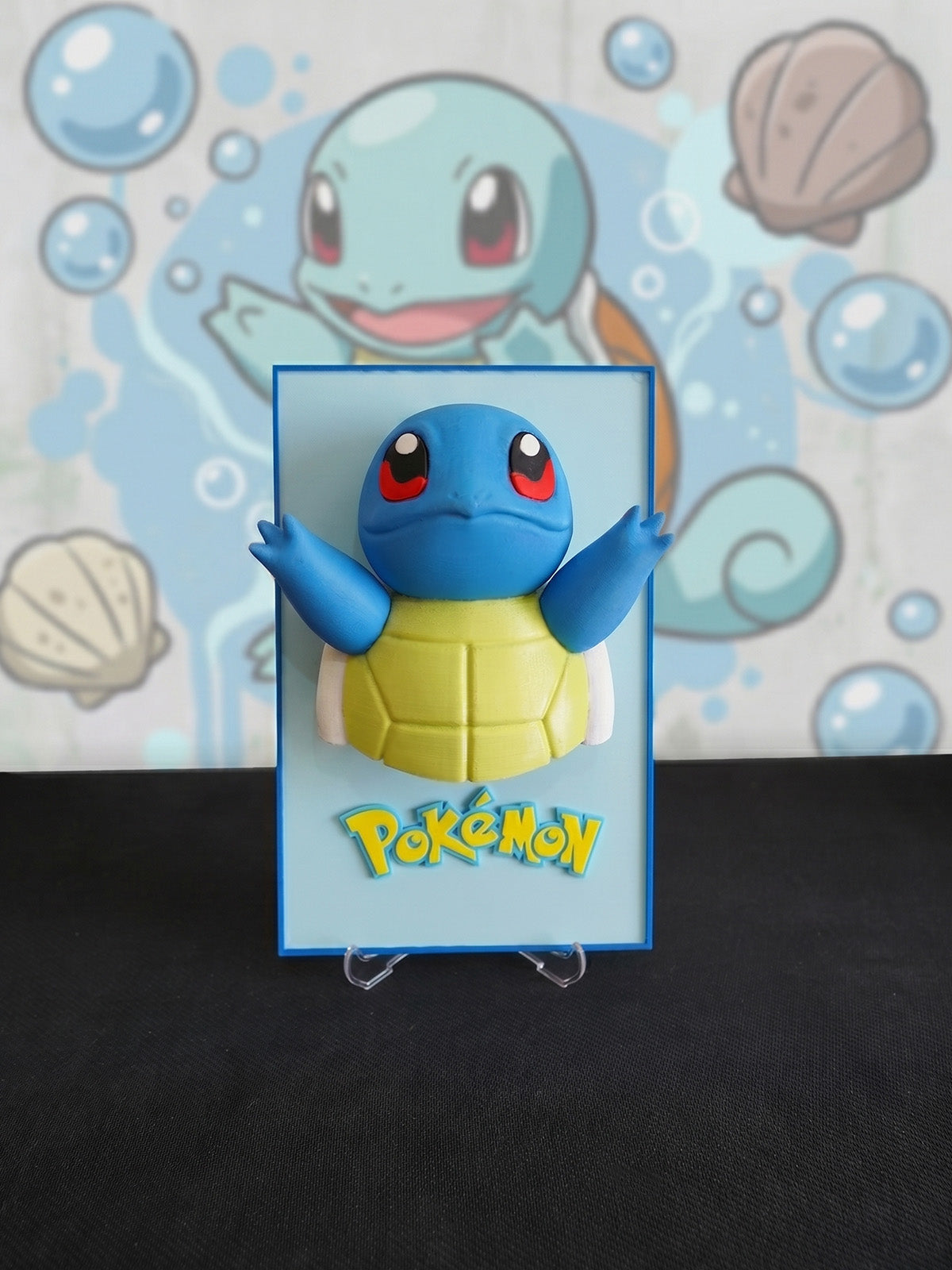 Squirtle 3 Boyutlu Figür Poster