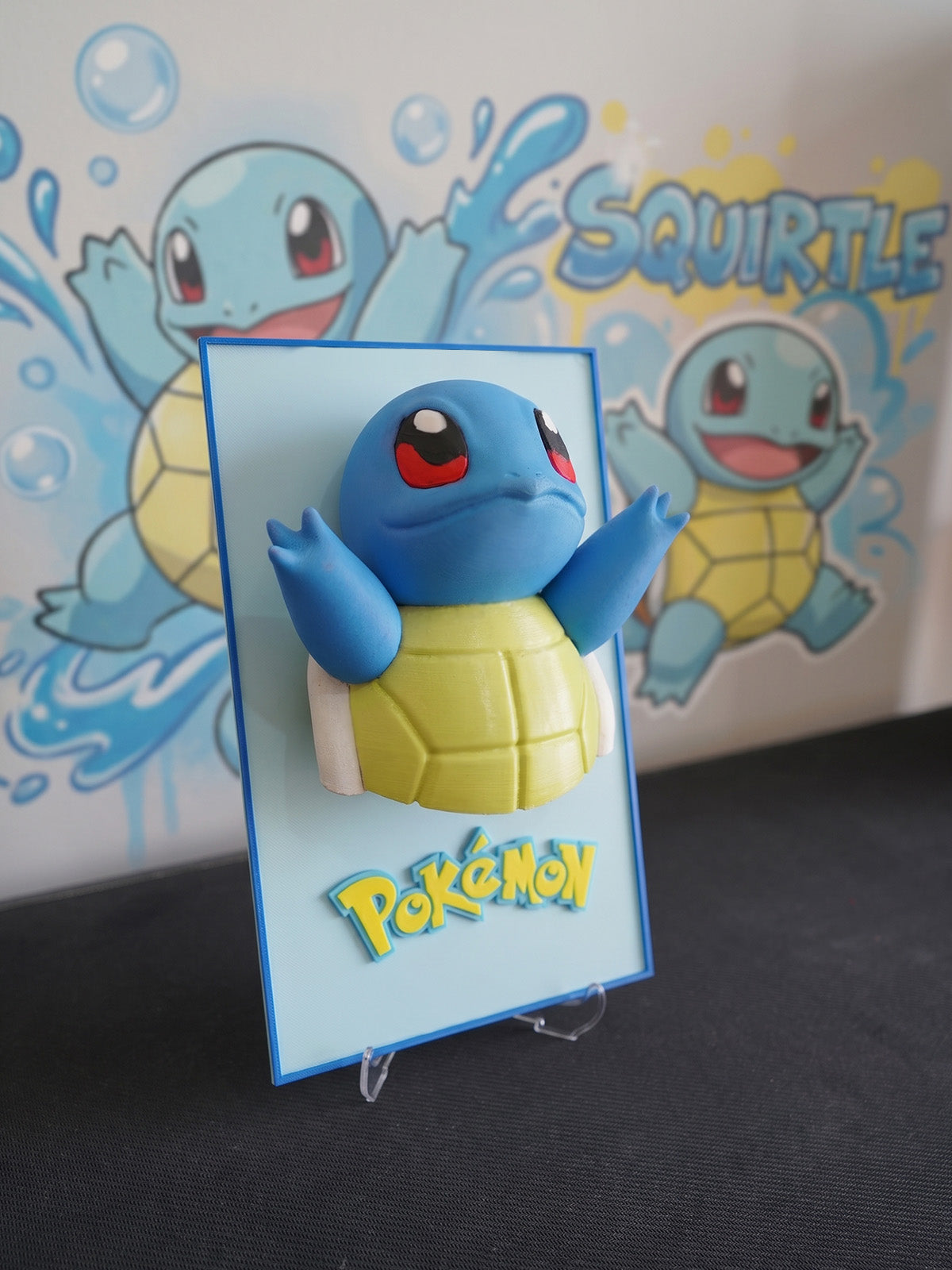 Squirtle 3 Boyutlu Figür Poster